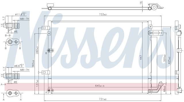 NISSENS 940675 Радиатор кондиционера в наличии Ровно