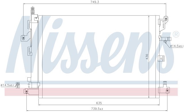NISSENS 940830 Радиатор кондиционера в наличии Хмельницкий