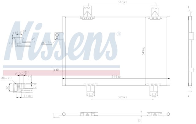 NISSENS 941174 Радиатор кондиционера в наличии Кривой Рог