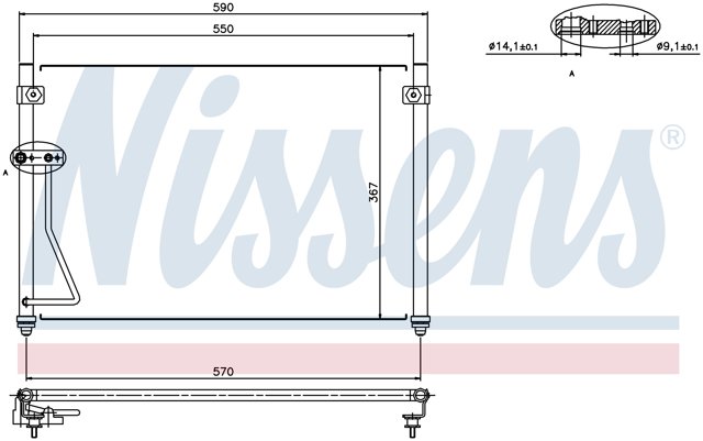 NISSENS 94428 Радиатор кондиционера в наличии Хмельницкий