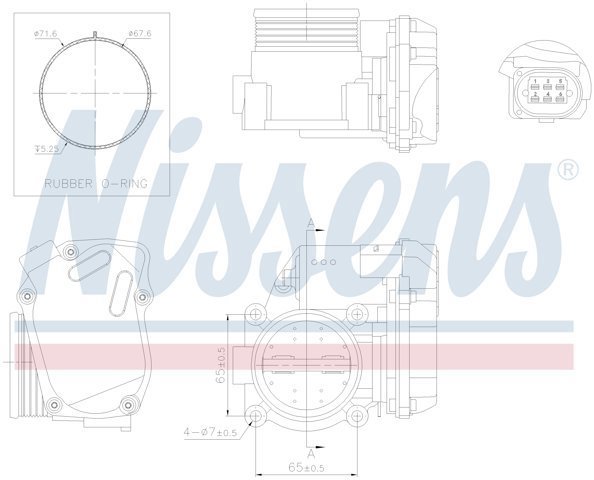NISSENS 955041 Дроссельная заслонка в наличии Хмельницкий