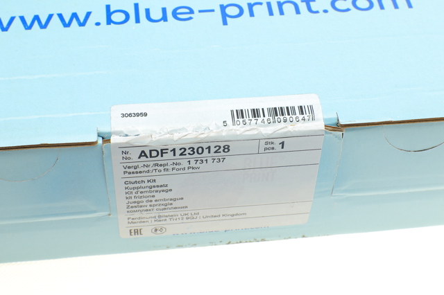 Комплект сцепления (3 части) ADF1230128 BLUE PRINT