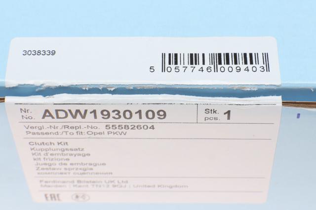 BLUE PRINT ADW1930109 Комплект сцепления в наличии Павлоград