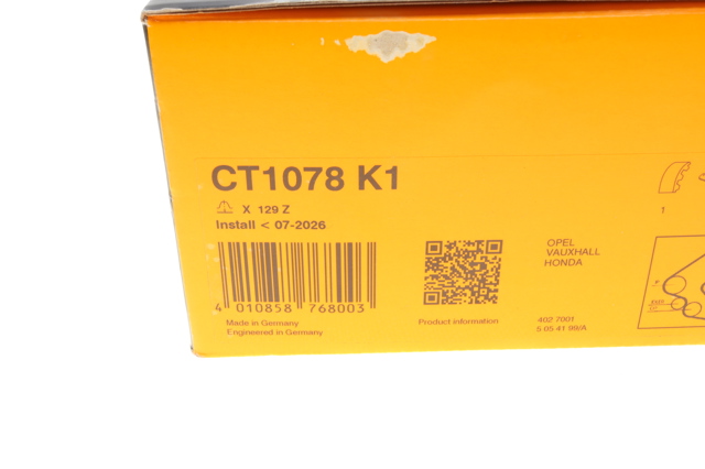 CT1078K1 CONTINENTAL Ремень ГРМ, комплект купить в Хмельницкий