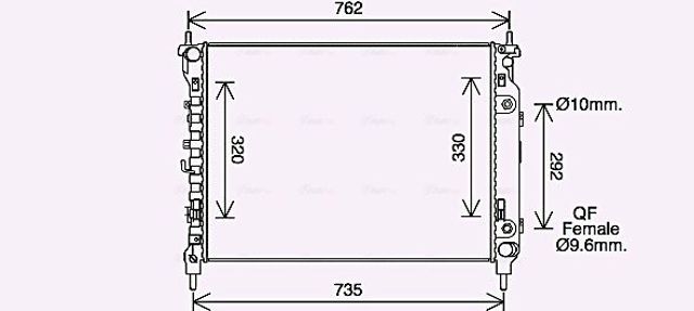 CT2067 AVA Радиатор купить в Львов