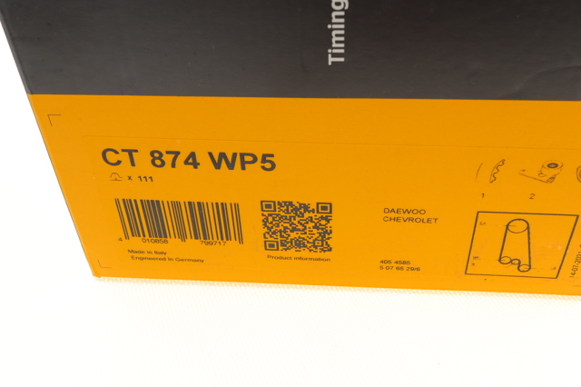 CT874WP5 CONTINENTAL Комплект ГРМ купить в Одесса