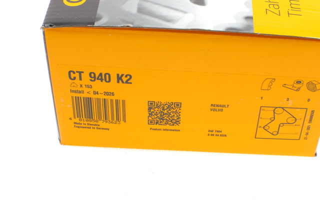 CONTINENTAL CT940K2 Ремень ГРМ, комплект в наличии Ужгород