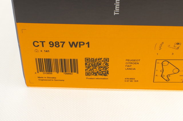 CT987WP1 CONTINENTAL Ремень ГРМ, комплект купить в Черкассы