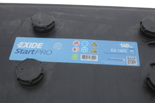 Нова-пошта або завтра харків самовивіз акумулятор 140ah-12v exide start pro (513х189х223), полярність зворотна (3), en800