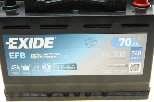 EL700 EXIDE Аккумуляторная батарея (АКБ) купить в Харьков