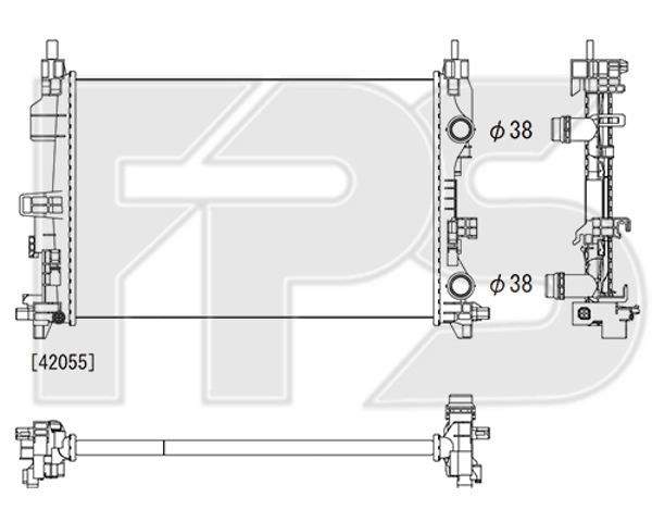 Радиатор основной FP38A579KY KOYORAD