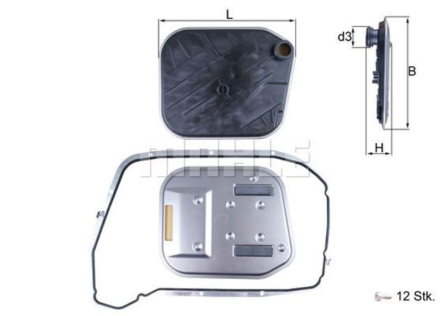 Фильтр АКПП HX189KIT MAHLE