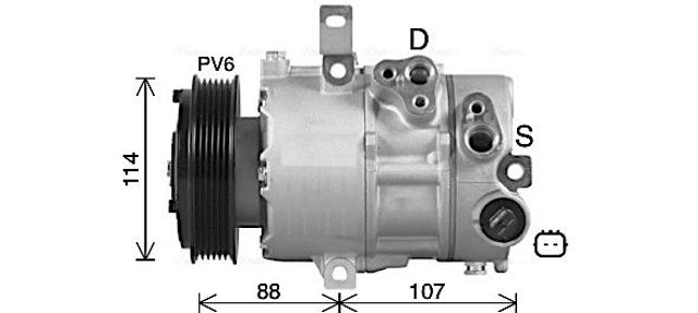 Насос кондиционера HYAK498 AVA