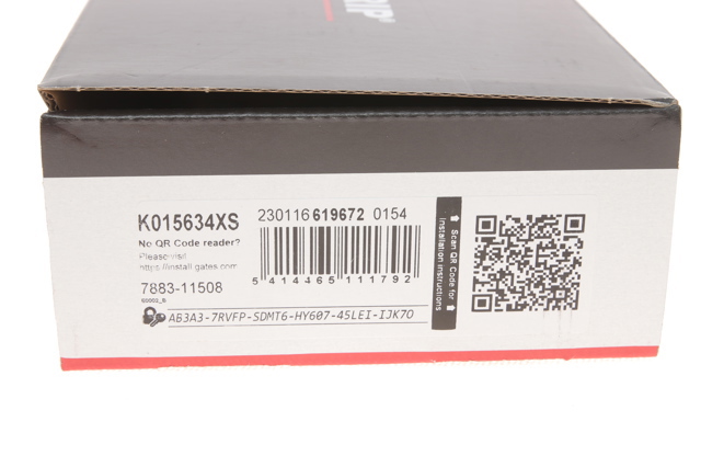 K015634XS GATES Ремень ГРМ, комплект купить в Кривой Рог