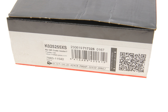 K025255XS GATES Ремень ГРМ, комплект купить в Полтава