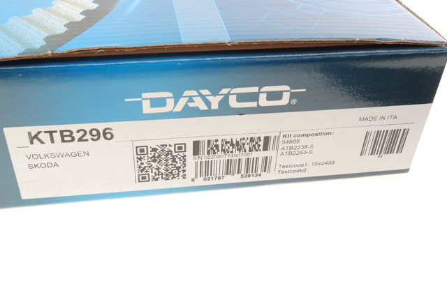 DAYCO KTB296 Ремень ГРМ, комплект в наличии Запорожье