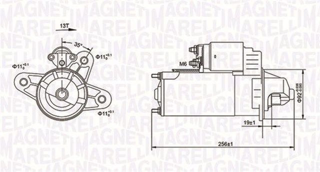 MAGNETI MARELLI MQS977 Стартер в наличии Тернополь