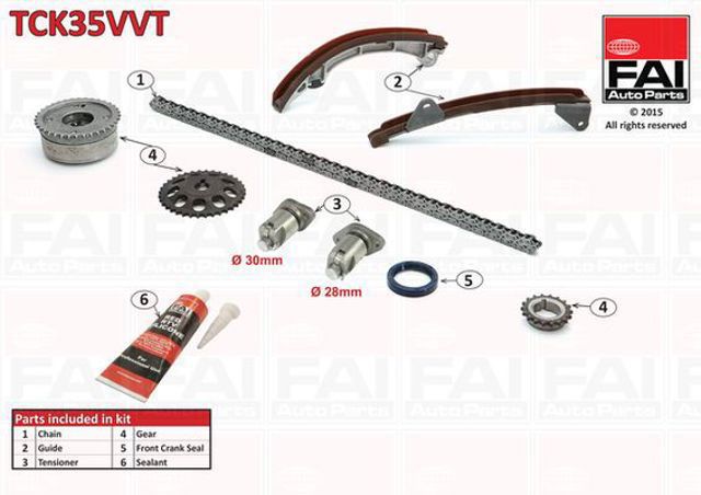FAI TCK35VVT Комплект цепи ГРМ в наличии Тернополь
