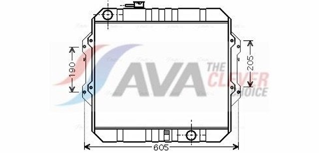AVA TO2371 Радиатор охлаждения двигателя в наличии Черновцы