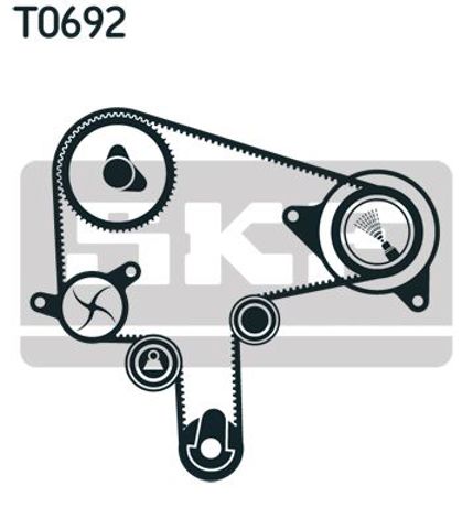 VKMA94919 SKF Ремень ГРМ, комплект купить в Днепр
