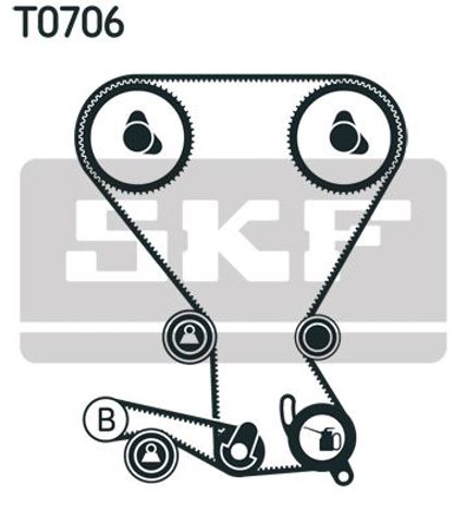 SKF VKMA95966 Ремень ГРМ, комплект в наличии Запорожье