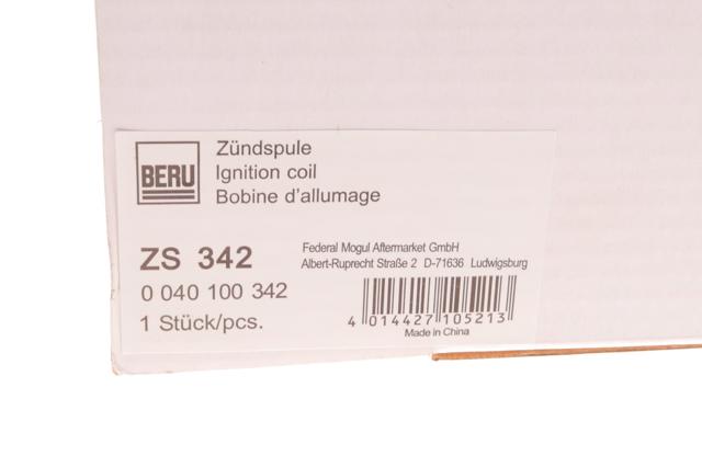 Катушка ZS342 BERU