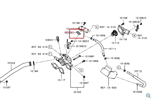 Прокладка помпы 1305A286 MITSUBISHI