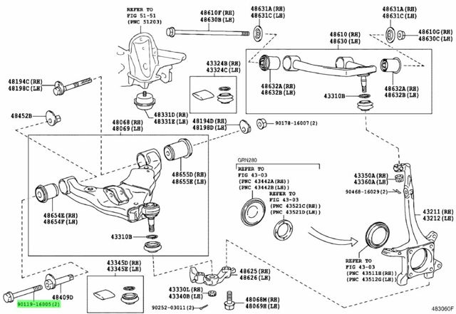 9011916005 TOYOTA Болт крепления переднего рычага, нижнего купить в Тернополь