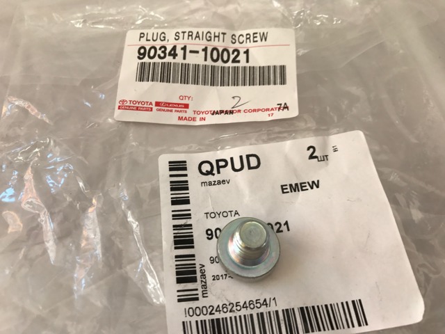 9034110021 TOYOTA Пробка поддона АКПП купить в Ровно
