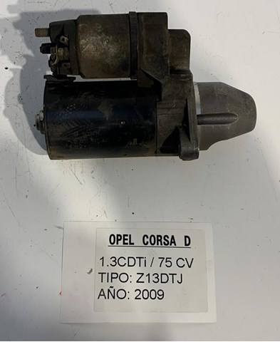 Motor arranque para opel astra h (a04) (2004-2010) 1.3 cdti (l48) z13dth 0001107437