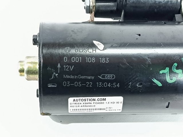 Motor de arranco 0001108183 PEUGEOT