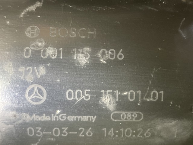 MERCEDES 0001115006 Стартер в наличии Сумы