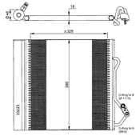 0001632V003 MERCEDES Радиатор кондиционера купить в Николаев