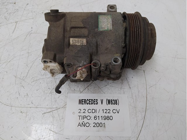 Compressor de ar condicionado para Mercedes-Benz M-Class (W163) (1999-2005) ML 270 CDI (163.113) OM612963 0002307011