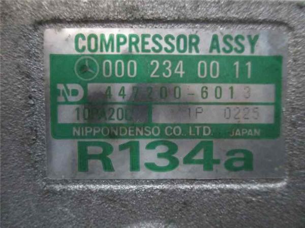 Compressor de ar condicionado para Mercedes-Benz S-Class sedan (1991-1992) 600 SE, SEL (140.056, 140.057) 408PS 5987cc 120980 0002340011