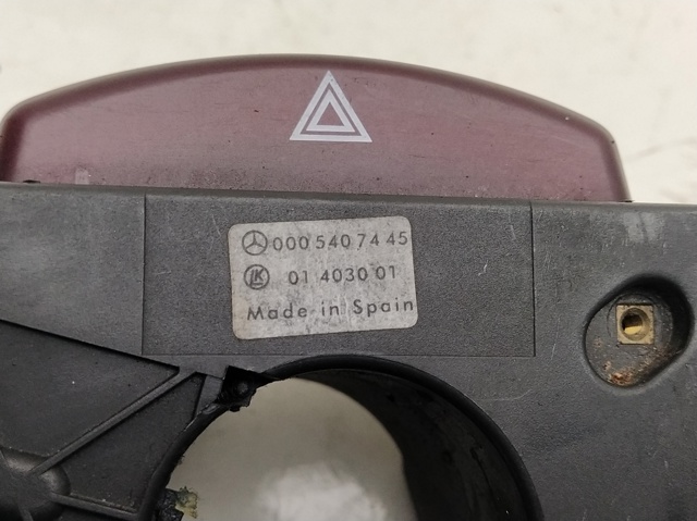 Comutador instalado na coluna da direção, montado 0005407445 MERCEDES