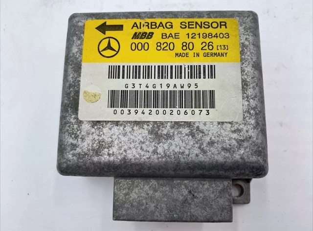 Centralita airbag para mercedes-benz clase e e 220 d (210.004) 604912 0008208026