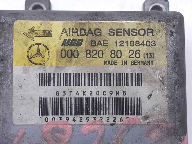 0008208026 MERCEDES Модуль-процессор управления подушкой безопасности (ЭБУ AIRBAG) купить в Полтава