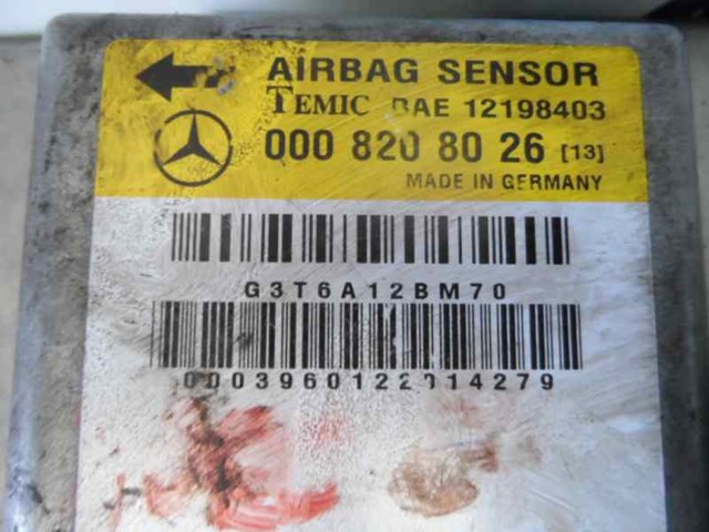 0008208026 MERCEDES Модуль-процессор управления подушкой безопасности (ЭБУ AIRBAG) купить в Сумы