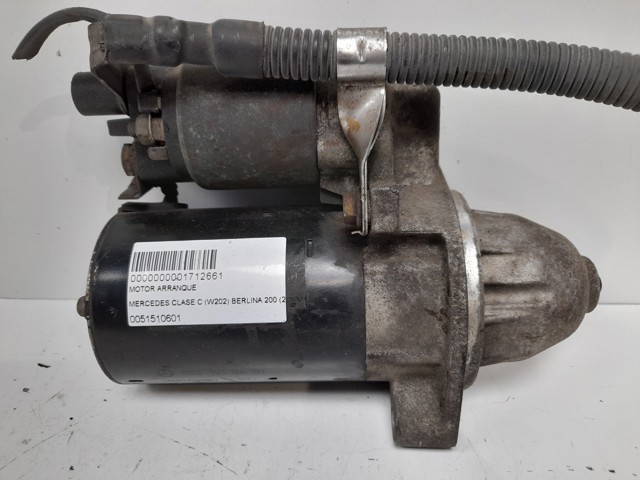 Motor arranque para mercedes-benz slk (r170) (2000-2004) 200 kompressor (170.445) m 111.973 0051510601