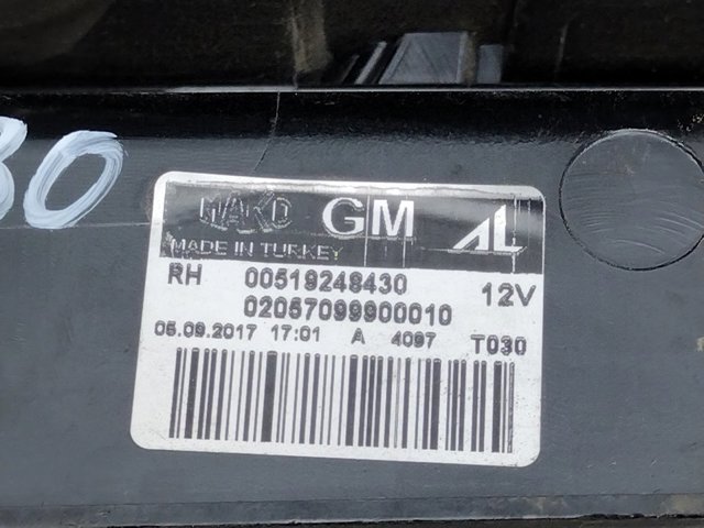 OPEL 00519248430 Фонарь задний правый в наличии Павлоград