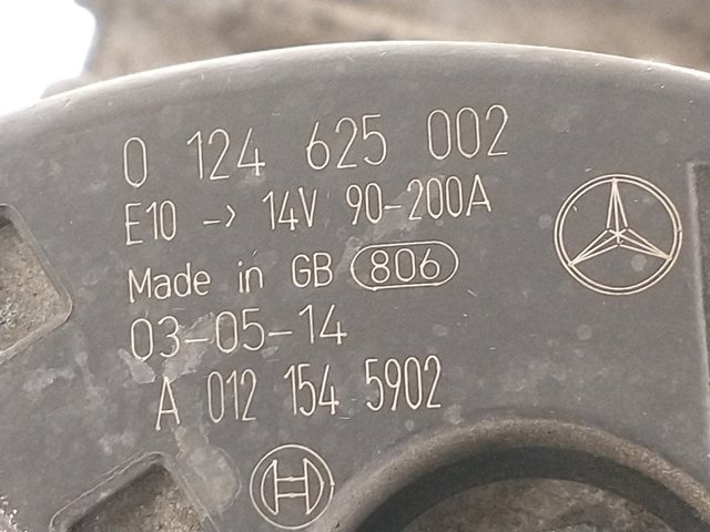 MERCEDES 0124625002 Генератор в наличии Житомир