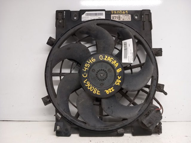 Radiador elétrico com ventilador ar condicionado para opel astra h 1.8 (l48) z18xer 0130303302 0130303960