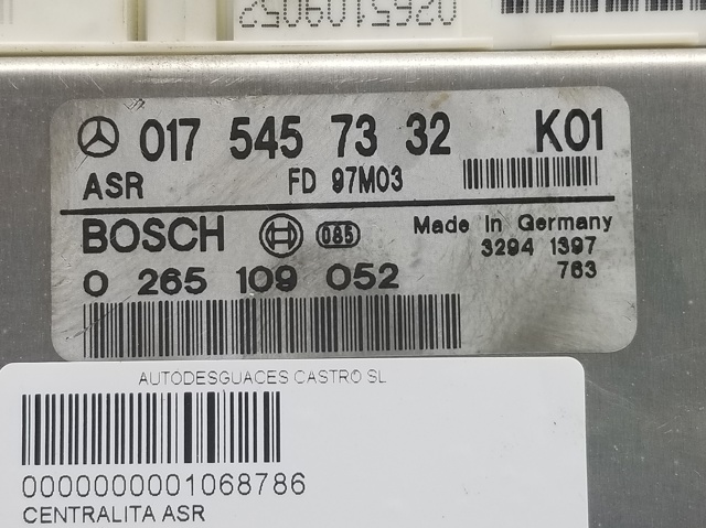 0175457332 MERCEDES Модуль управления (ЭБУ) ASR купить в Винница