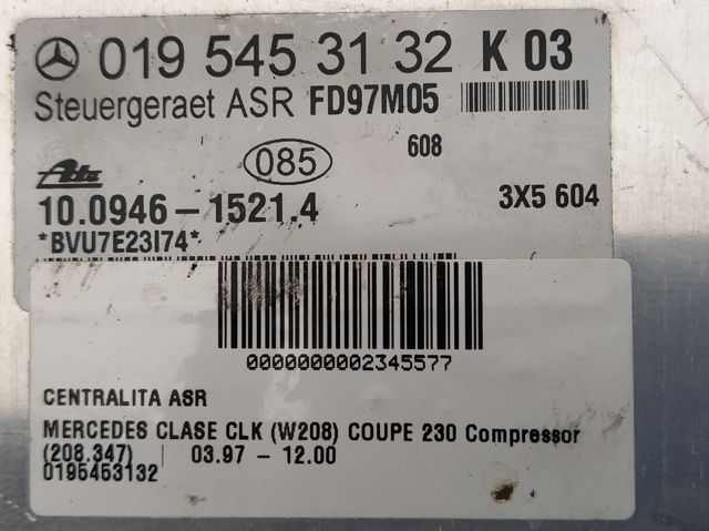 0195453132 MERCEDES Модуль управления (ЭБУ) ASR купить в Сумы