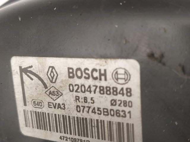 RENAULT 0204788848 Усилитель тормозов (вакуумный) в наличии Каменское
