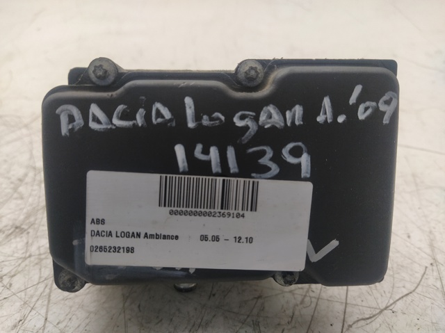 Abs para Dacia Sandero 1.4 k7j710 0265232198