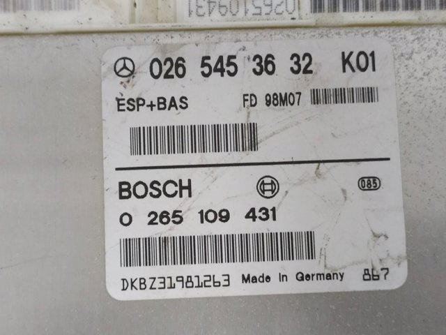 0265453632 MERCEDES Блок управления ESP купить в Каменское
