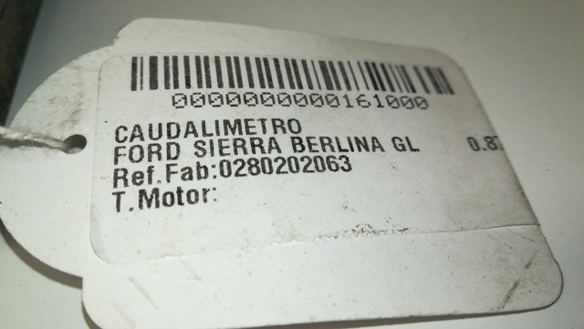 Sensor de fluxo (consumo) de ar, medidor de consumo M.A.F. - (Mass Airflow) Ford Transit 4 T