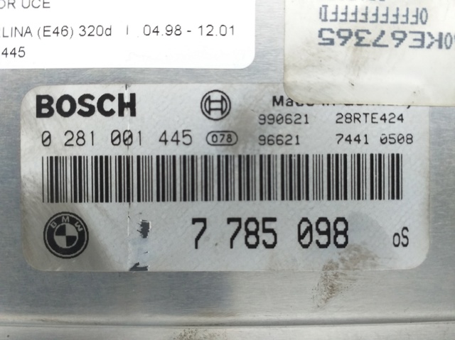 BMW 0281001445 Блок управления двигателем в наличии Ровно